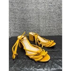 Schutz Francys Strappy Block Heels Sandals New Sunshine Womens Size 9.5B US